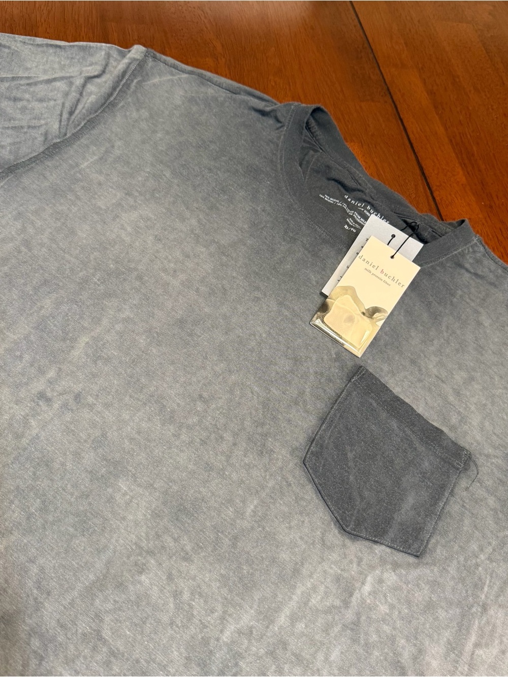 Daniel Buchler T-Shirt Mens XL Charcoal Gray Modal Blend Soft Casual Comfy Dad